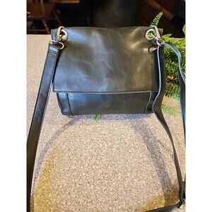 GREEN LEATHER Joy Susan Liana Crossbody bag.